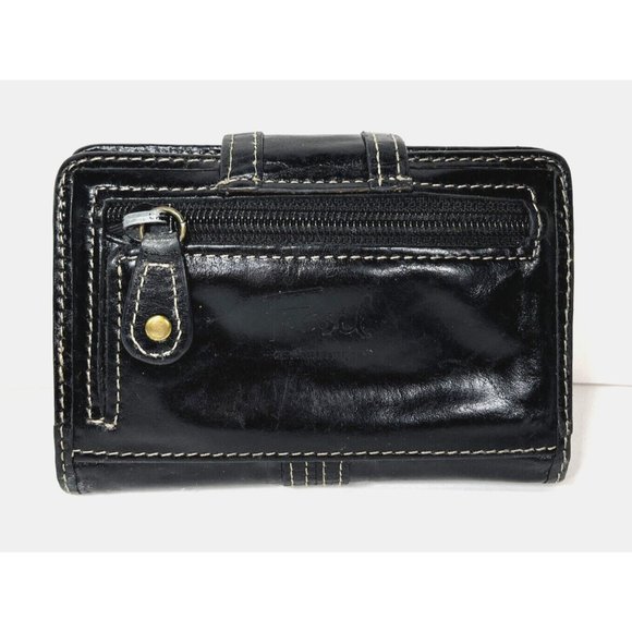 Fossil Classic Small Black Leather Card ID Billfold Wallet - Picture 2 of 12